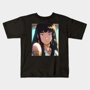 Anime Girl - Alani - Hawaii Style Kids T-Shirt